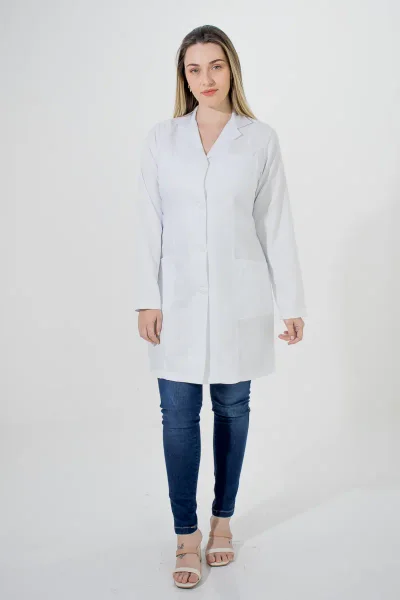 Jaleco Feminino 1004 – Botão DeBran, gabardine