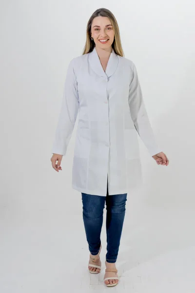 Jaleco Feminino 1011 – Botão DeBran, gabardine