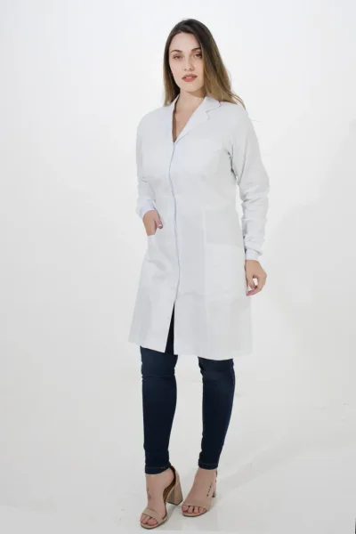 Jaleco Feminino 2075 – Botão DeBran, 100% algodão