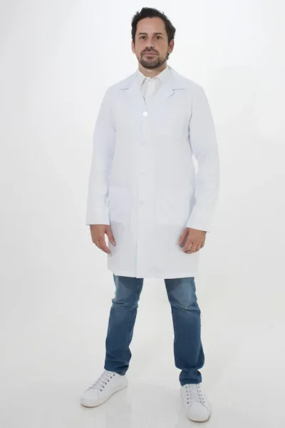 Jaleco Masculino 1001 – Botão DeBran, gabardine