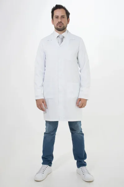 Jaleco Masculino 1027 – Botão DeBran, gabardine